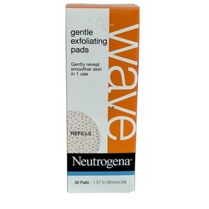 Neutrogena Wave Gentle Exfoliating Pads 30 Refills Sealed